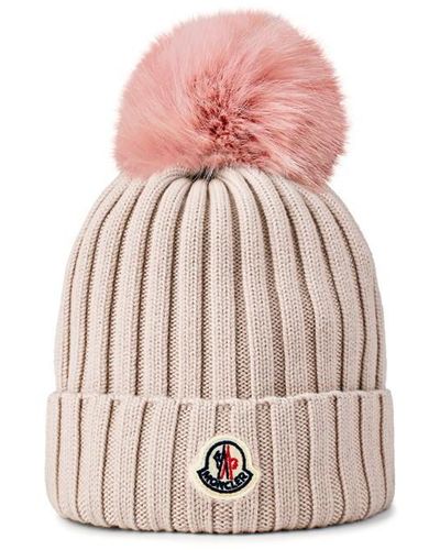 Moncler Bobble Hat - Pink