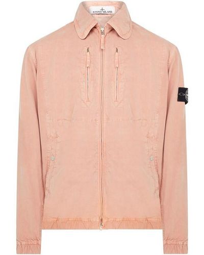 Stone Island Closed Loop Stand Collar Jacket - Pink