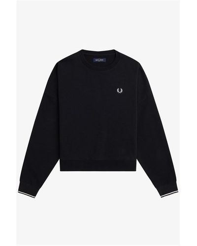 Fred Perry Fred Tipped Swt Ld00 - Black