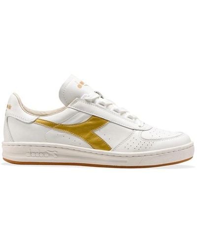 Diadora B.elite Msgm White Trainers Leather for Men Lyst UK