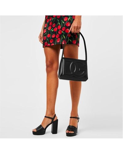 Dolce & Gabbana Platform Kiera Heeled Sandals - Black