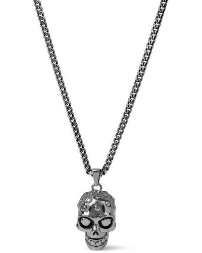 Alexander McQueen Jewel Skull Necklace - Metallic