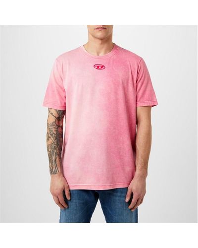 DIESEL Logo T-shirt - Pink