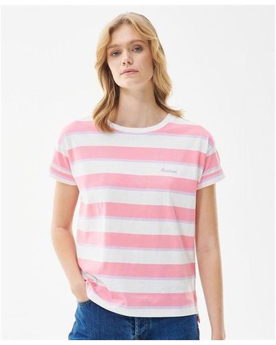 Barbour Acanthus T Shirt - Pink