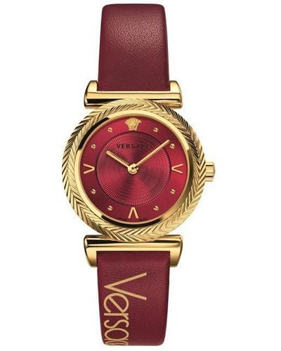 Versace V-motif Watch - Red