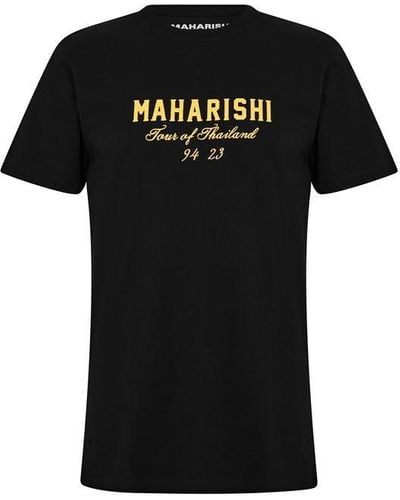 Maharishi Thai Dragon T Shirt - Black