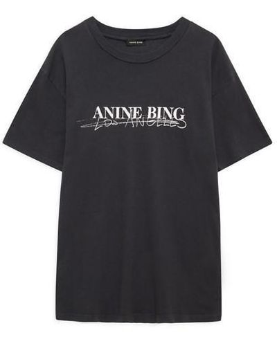 Anine Bing Walker Doodle T-shirt - Black