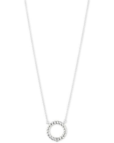 Ralph Lauren Twist Diamond Necklace - Metallic