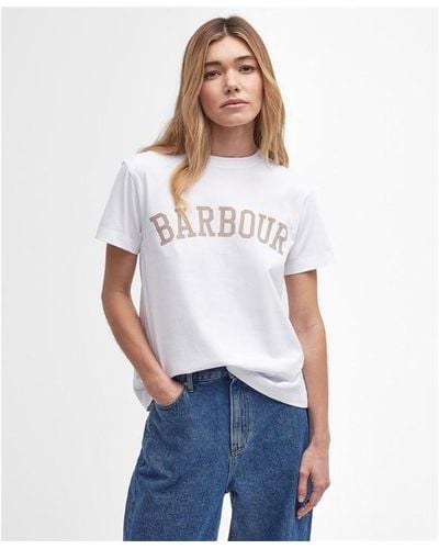 Barbour Ella Logo T-shirt - White