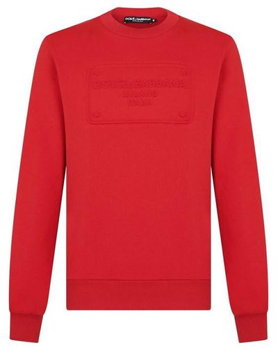 Dolce & Gabbana Box Logo Sweatshirt - Red