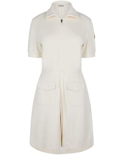 Moncler Zip Dress Ld44 - White