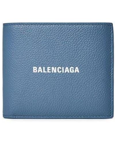 Balenciaga Bal Square Wallet Sn34 - Blue