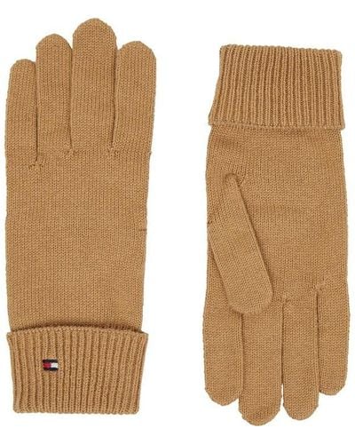 Tommy Hilfiger Essential Flag Gloves - Natural