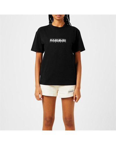 Napapijri Sebel Print T Shirt - Black
