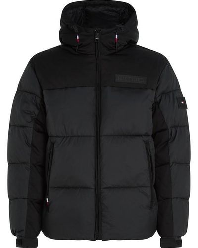 Tommy Hilfiger Warm Hooded New York Puffer Jacket - Black