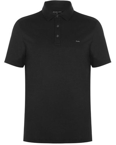 Michael Kors Sleek Polo T Shirt - Black