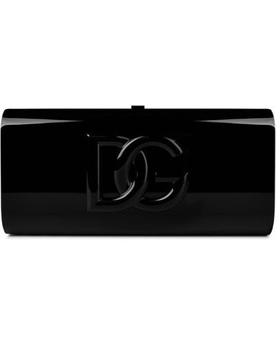 Dolce & Gabbana Dg Plexi Box Clutch Ld42 - Black