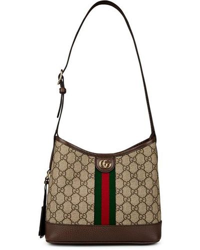 Gucci Ophidia gg Small Shoulder Bag - Brown