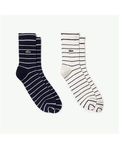 Lacoste S Socks Navy/white 6-12 - Blue