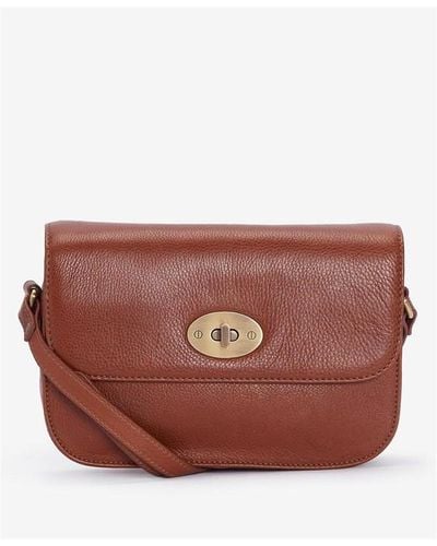 Barbour Isla Leather Cross Body Bag - Red