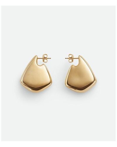 Bottega Veneta Small Fin Earrings - Metallic
