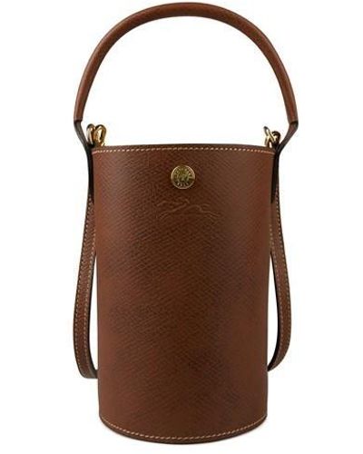 Longchamp Epure Crossbody Bucket Bag - Brown