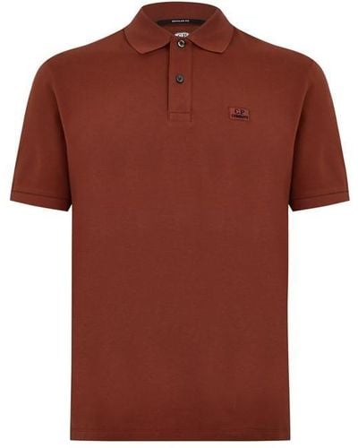 C.P. Company Cp Ss Polo Sn42 - Red