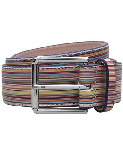 Paul Smith Stripe Belt - Multicolour