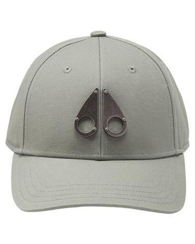 Moose Knuckles Plaque Baseball Cap - Grey