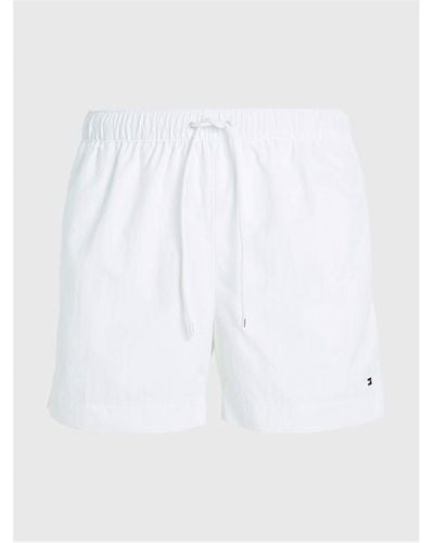 Tommy Hilfiger Small Logo Swim Shorts - White