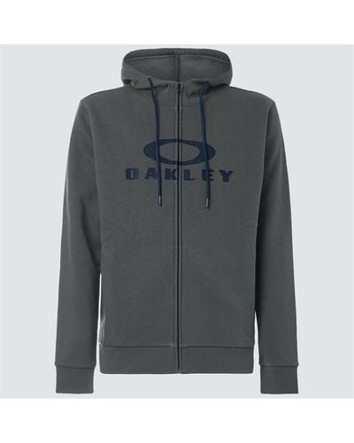Oakley Bark Zip Hoodie - Grey