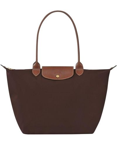 Longchamp Le Pliage Original Large Tote Bag - Brown