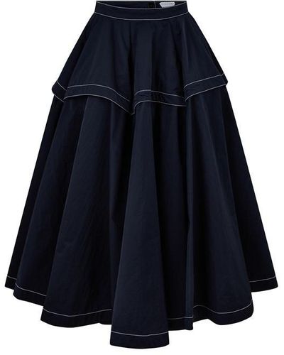 Bottega Veneta Tech Nylon Skirt - Blue