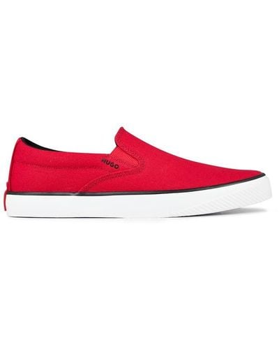 HUGO Dyer Slon Slip On Shoes - Red