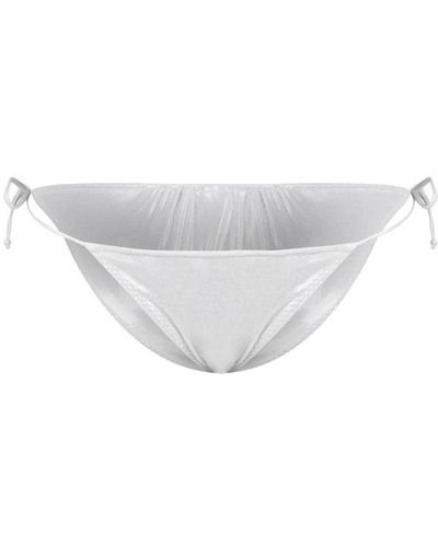 Norma Kamali String Bikini Bottom - White