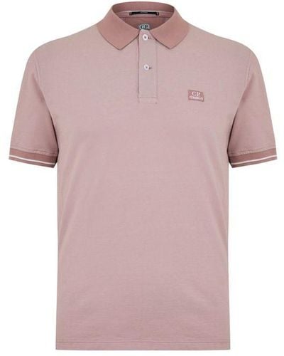 C.P. Company Piquet Polo Shirt - Pink