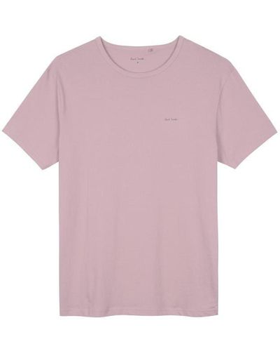 Paul Smith Chest Logo T Shirt - Purple