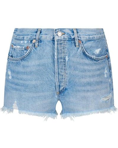 Agolde Parker Shorts - Blue