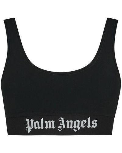 Palm Angels Logo Sports Bra - Black