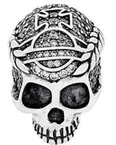 Vivienne Westwood Crystal Skull Ring - Metallic