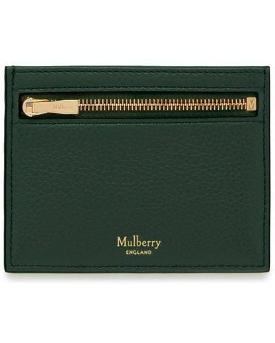 Mulberry Zipped Credit Card Slip - Green