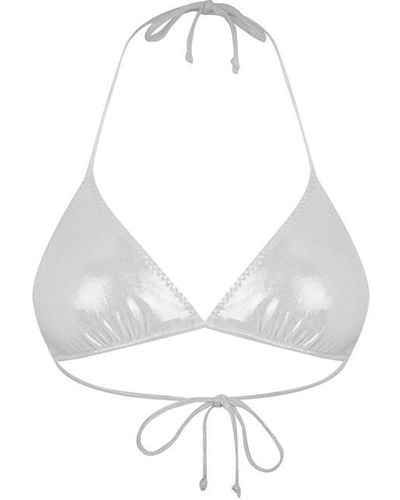 Norma Kamali String Bikini Top - White