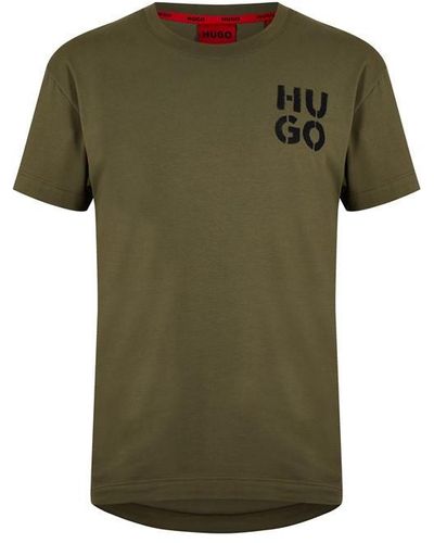 HUGO Spraylogo T-shirt 10261152 01 - Green