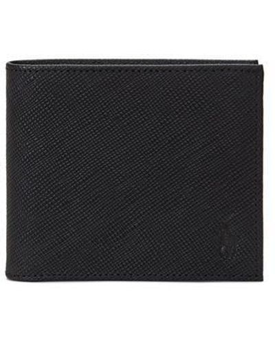 Polo Ralph Lauren Polo Saffiano Wallet Sn42 - Black
