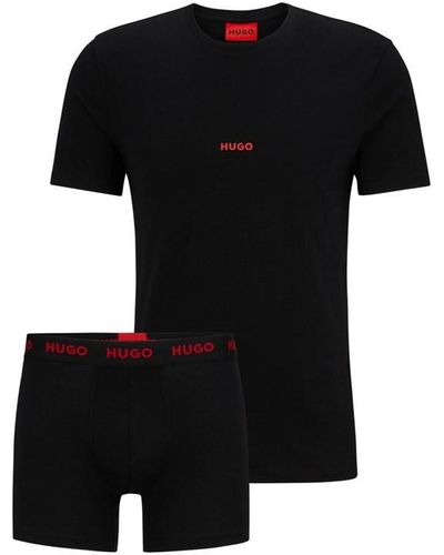 HUGO T-shirt &boxer Brief 10249742 - Black