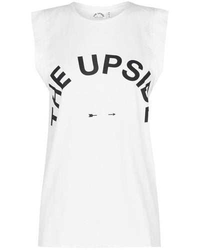The Upside Muscle Tank Top - White