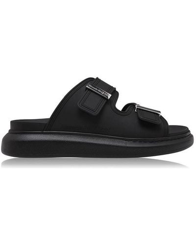 Alexander McQueen Double Strap Sandal - Black