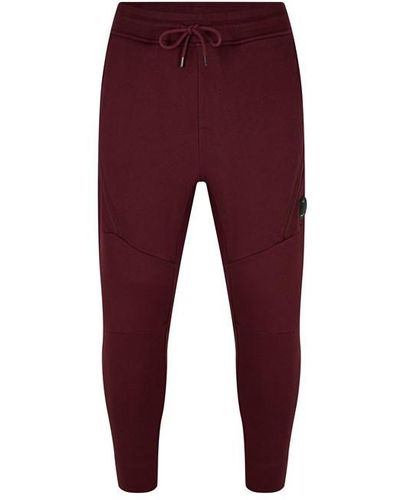 C.P. Company Lens Fleece Track Trousers - Red