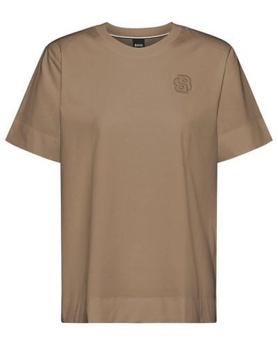 BOSS Elphi T-shirt - Brown