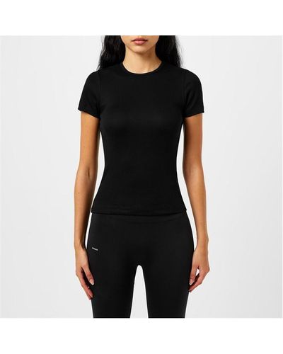 PANGAIA Lightweight Rib T-shirt - Black